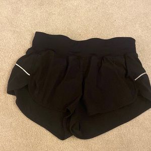 Zella Reflective Black Athletic Shorts, Size Medium